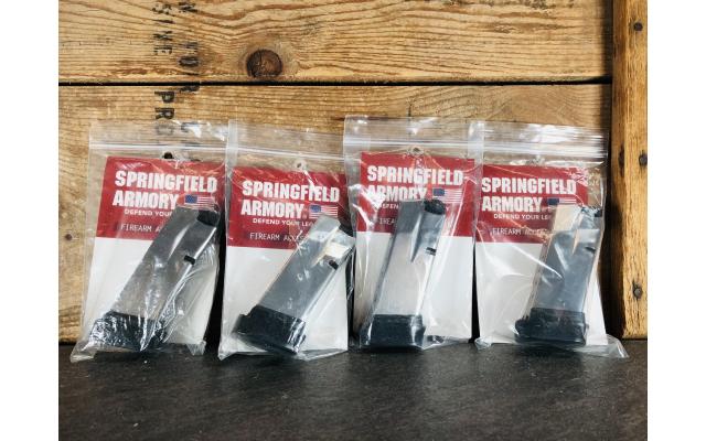 Four new Springfield Hellcat 9mm Thirteen Round Capacity Magazines