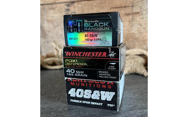 60 Rounds of .40S&W Defensive Ammunition