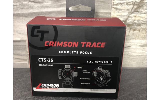 New Crimson Trace CTS25 Red Dot Optic