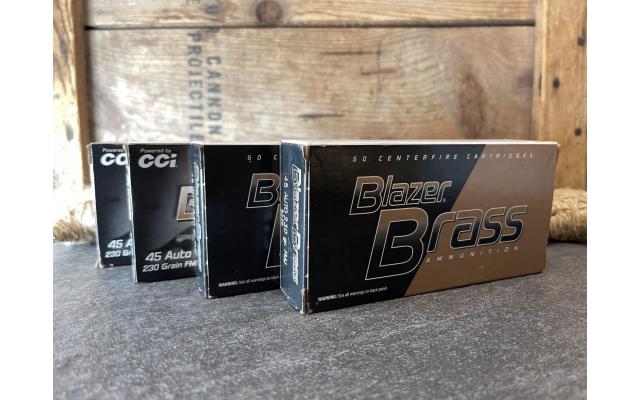 CCI Blazer Brass .45ACP 230gr 200 Rounds