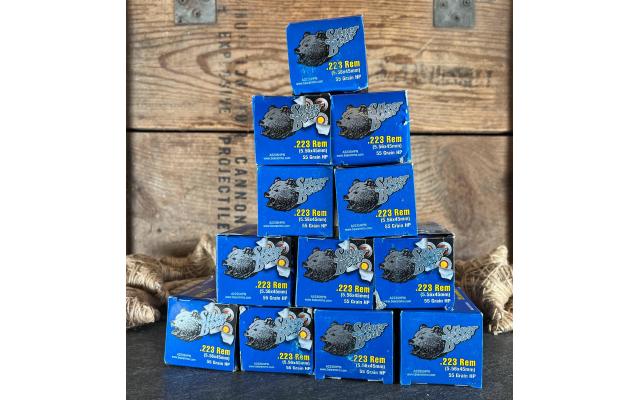 260 Rounds of Silver Bear .223Rem 55Gr HP