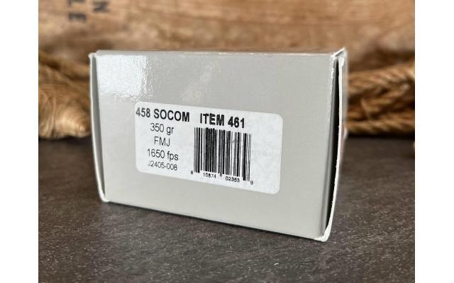 20 Rounds of Underwood .458Socom 350Gr FMJ