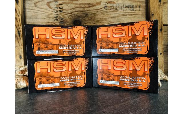80 Rounds of HSM 6.8SPC 115gr HPBT Ammunition