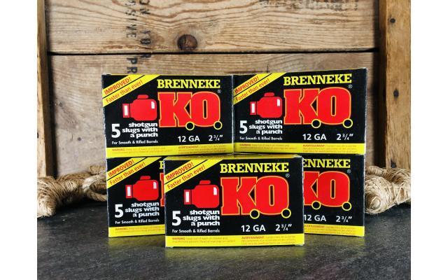 25 Rounds of Brenneke K.O. 12 Gauge 2-3/4" 1OZ Slug