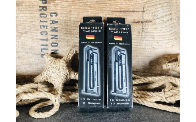 Two New GSG 1911 .22LR Ten Round Capacity Magazines