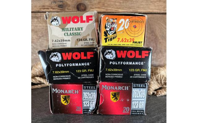 112 Rounds of Steel Case 7.62x39mm