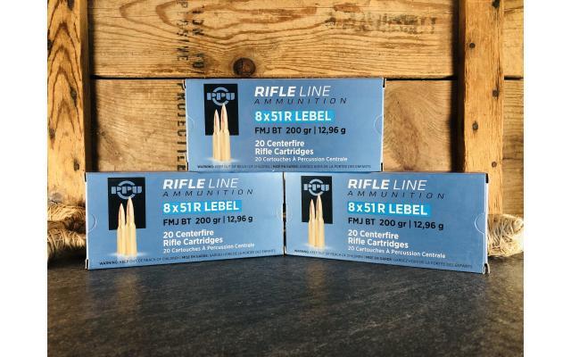 60 Rounds of PPU 8x51 Lebel 200gr FMJ Ammunition
