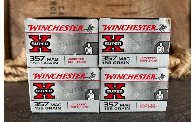 200 Rounds of Winchester .357Mag 158Gr JSP