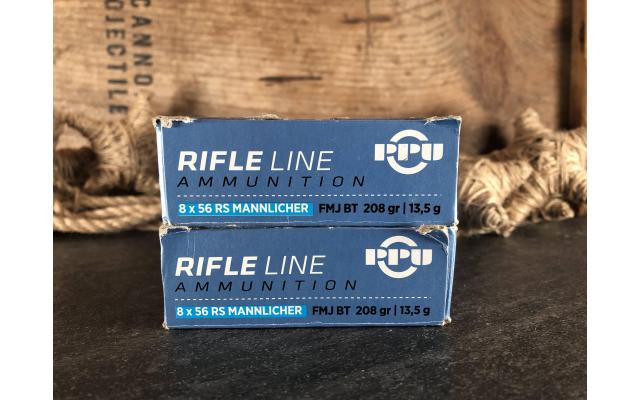 40 Rounds 8x56 RS Mannlicher 208gr FMJ Ammunition