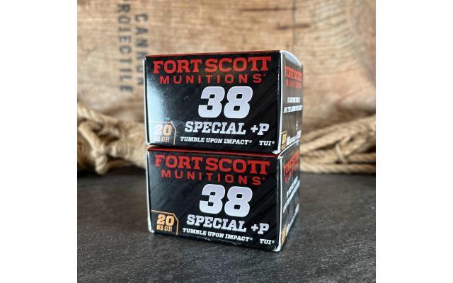 40 Rounds of Fort Scott .38Spl+P 81Gr TUI