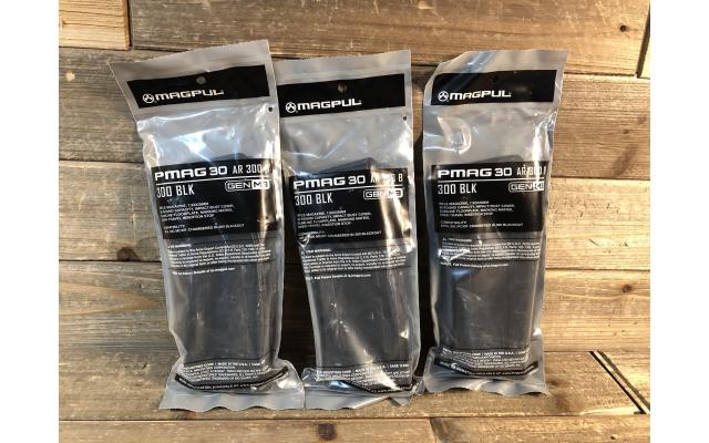 Three New Magpul Pmag30 .300 Blackout Thirty Round Capacity Magazines