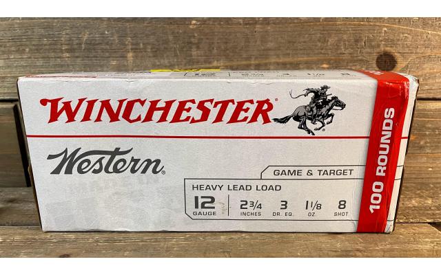 100 Rounds of Winchester 12ga Game & Target #8 Shot