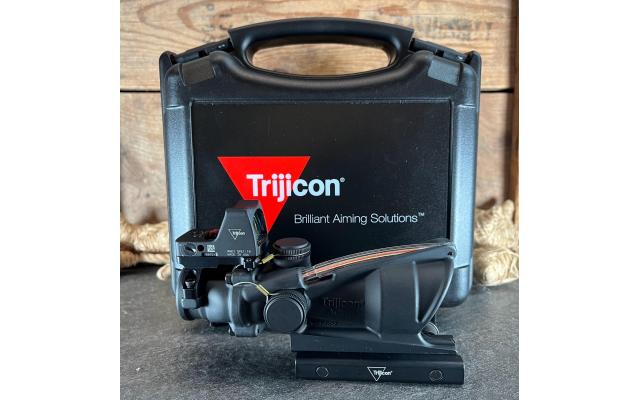 Pre-owned Trijicon ACOG 4x32 Scope & RMR Type 2 3.25MOA Red Dot