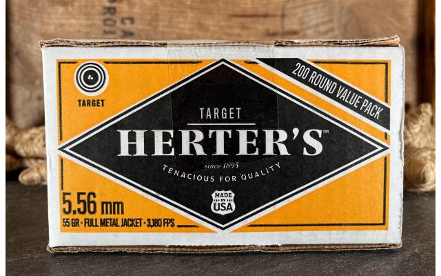 200 Rounds of Herter's 5.56NATO 55Gr FMJ