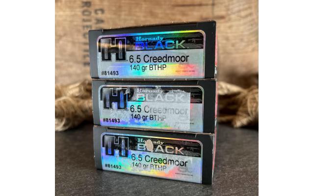 60 Rounds of Hornady Black 6.5Cr 140Gr BTHP