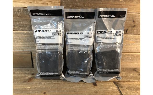 Three New Magpul Pmag10 .308 Ten Round Capacity Magazines