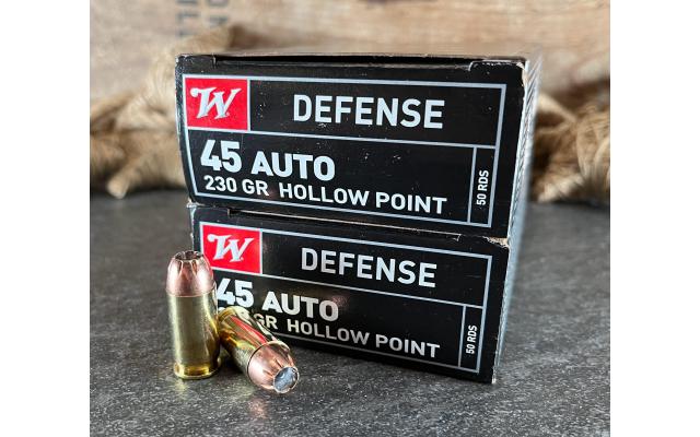 100 Rounds of Winchester .45acp 230Gr JHP