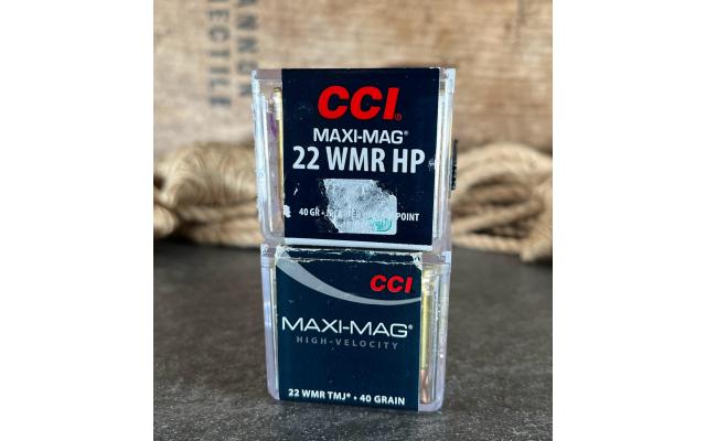 100 Rounds of CCI .22WMR 40Gr Ammunition
