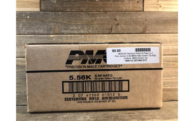 1000 Rounds of PMC 5.56x45 62gr M855 Green Tip Ammunition