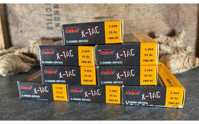 160 Rounds of PMC 5.56NATO 55Gr FMJ