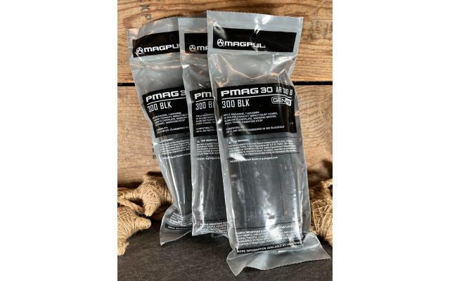 Three New Magpul PMAG .300Blk 30Rd Magazines