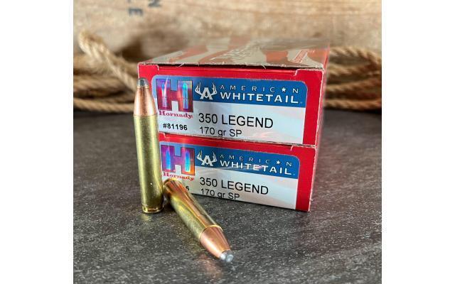 40 Rounds of Hornady Whitetail .350Legend 170Gr SP
