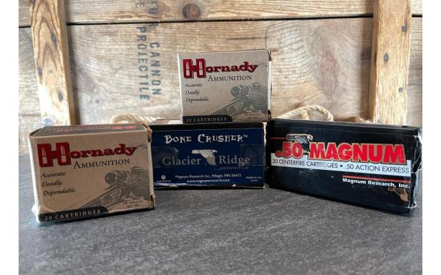 85 Rounds .50AE Ammunition, various makes