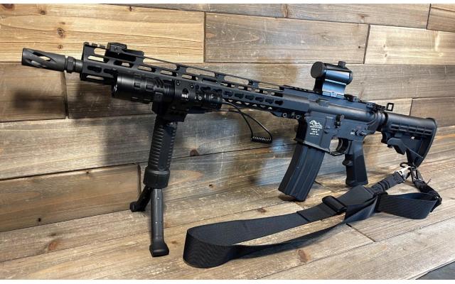 Anderson AM15 16" 5.56NATO w/ Red Dot, Light & BiPod, no box - Pre-Owned