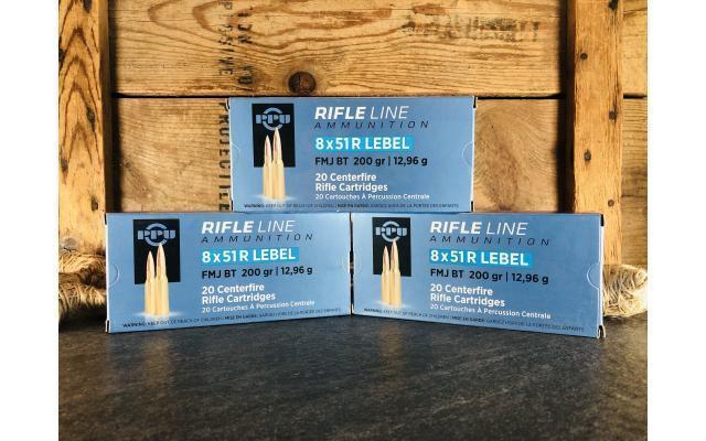 60 Rounds of PPU 8x51 Lebel 200gr FMJ Ammunition