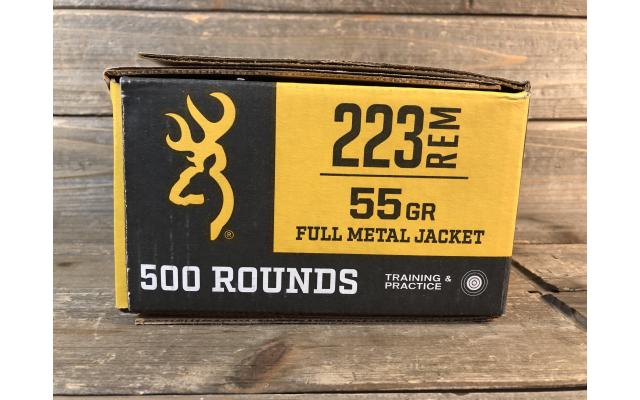 500 Rounds of Remington .223Rem 55gr FMJ Ammunition