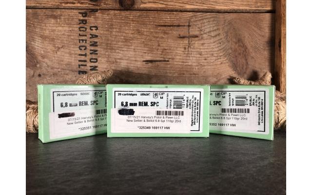 60 Rounds of Sellier & Bellot 6.8mm Rem. SPC Ammunition