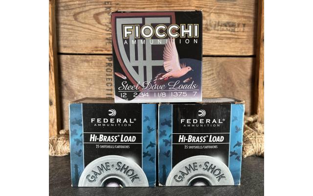 75 Rounds of Federal/Fiocchi 2 3/4" 12ga