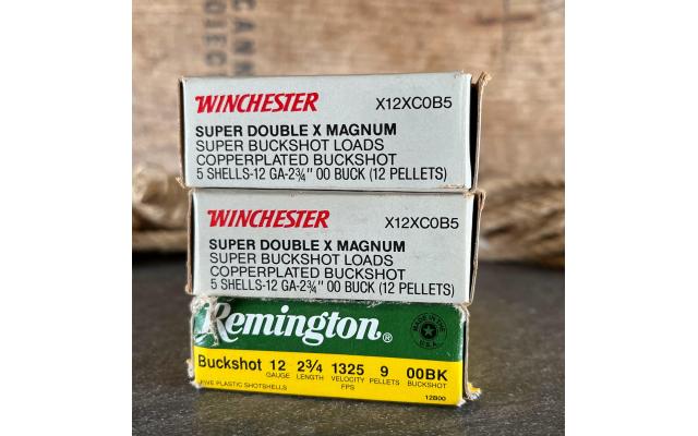 15 Rounds of Winchester/Remington 12ga 2 3/4" 00Buck