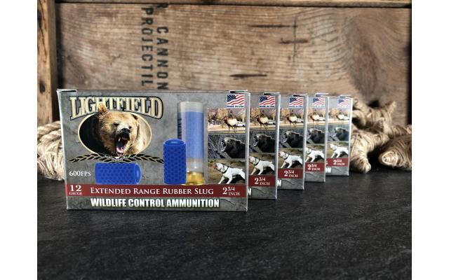 25 Rounds of Lightfield X-Range 2-3/4 12 Gauge Rubber Slug Ammunition