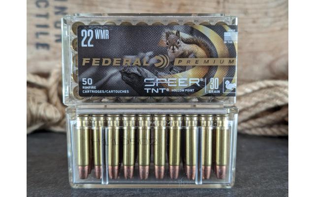 100 Rounds of Federal TNT 30Gr .22WMR HP Ammo