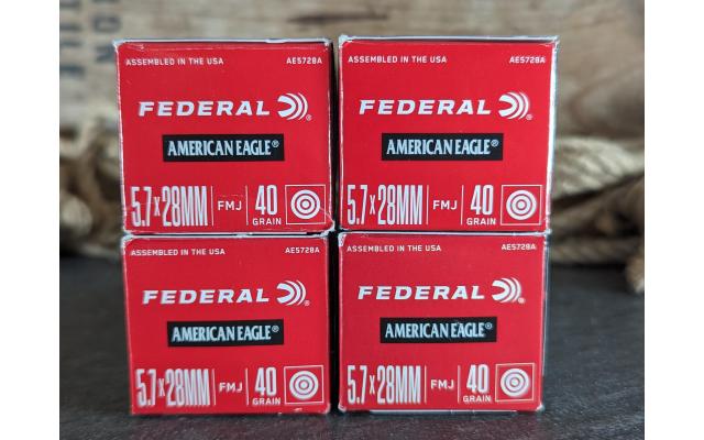 200 Rounds of Federal 40Gr 5.7X28mm Ammo