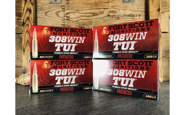 80 Rounds of Fort Scott Munitions .308Win TUI 168gr Ammunition
