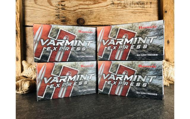 80 Rounds of Hornady Varmint Express 6mm Creedmoor 87gr V-MAX Ammunition
