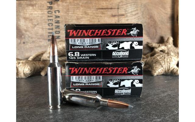 40 Rounds Winchester 6.8 Western 165gr Accubond Ammunition