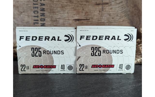 650 Rounds of Federal .22Lr 40Gr Ammo