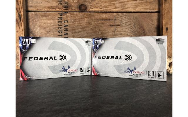 40 Rounds Federal .270win 150gr SP Ammunition