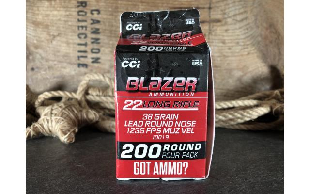 200 Rounds Blazer 38gr .22LR Ammunition