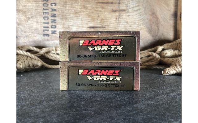 40 Rounds of Barnes Vor-Tx.30-06SPRG 150gr TTSX BT Ammunition