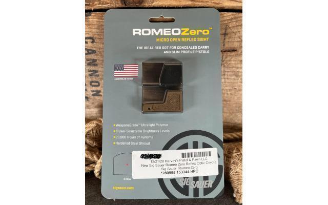 New Sig Sauer Romeo Zero Reflex 6MOA Optic FDE