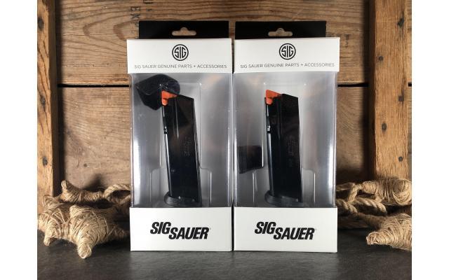 Two New Sig Sauer P365 X-Macro 17 Round Capacity Magazines.