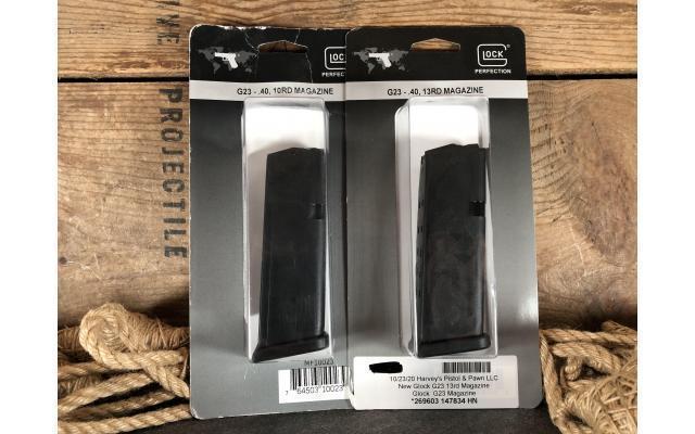 Two New Glock 23 .40S&W Ten Round Capacity Magazines