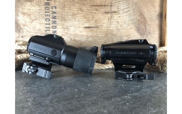 Pre-owned Sig Sauer Romeo 4H Red Dot Sight & Sig Sauer Juliet4 Magnifier no Box