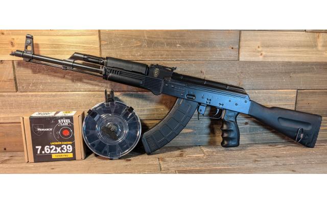 New Pioneer Arms AK47 7.62X39mm W/ Drum Mag & 100Rds of Ammo