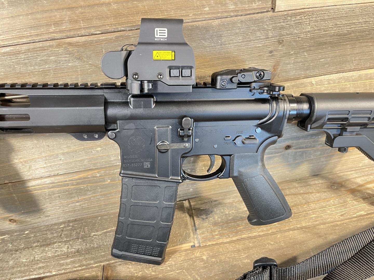 Ruger AR556 16" 5.56NATO w/ Eotech Optic & Bipod, in range case Pre