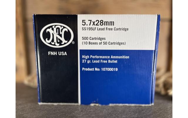 500rd Case of FN High Performance 5.7x28mm 27gr JHP Ammunition